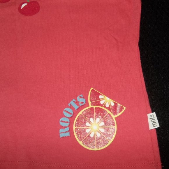 2/$25 Roots 73 Short--Sleeve Cotton Crew Neck T-Shirt Girls Size L - Picture 3 of 11